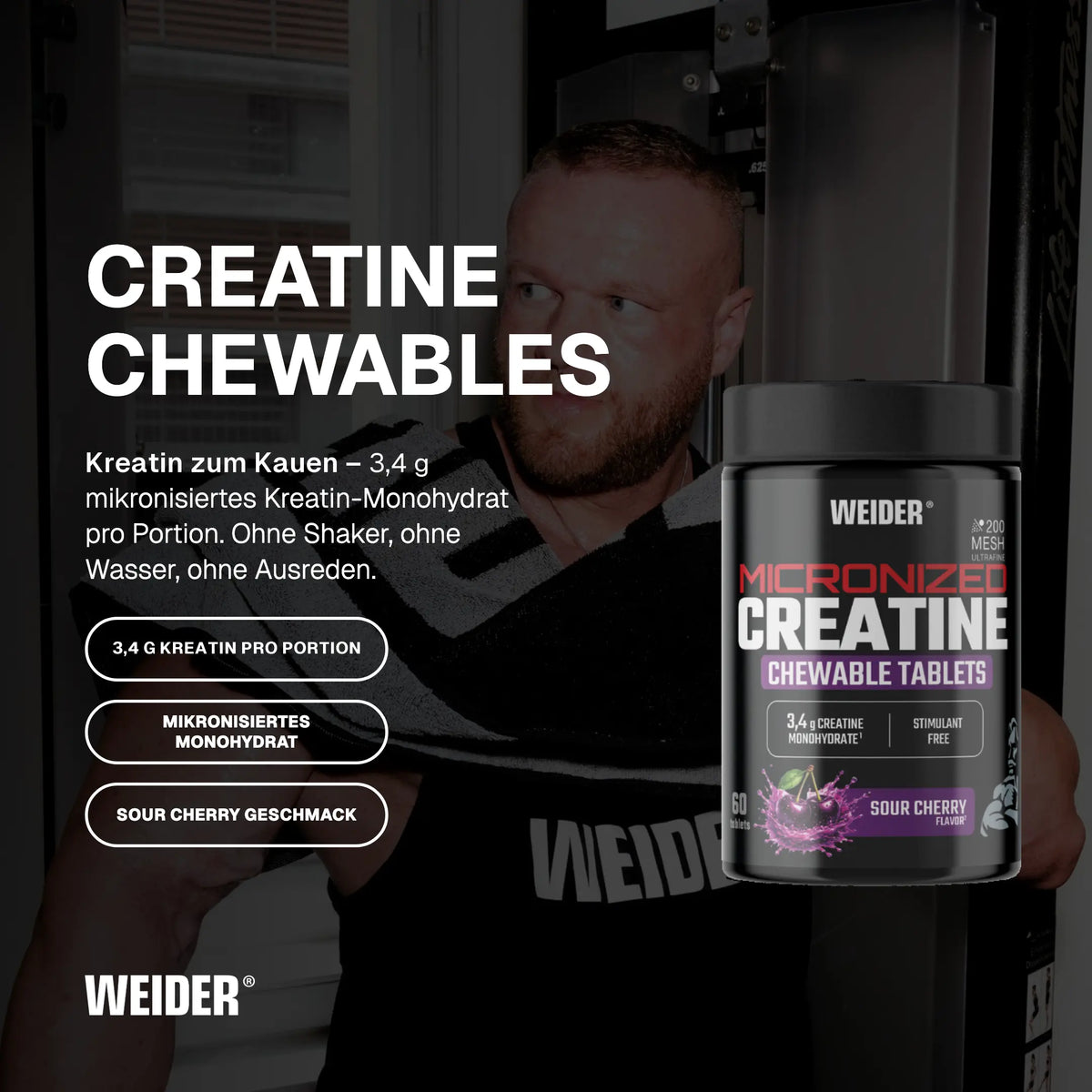 Micronized Creatine Chewable Tablets